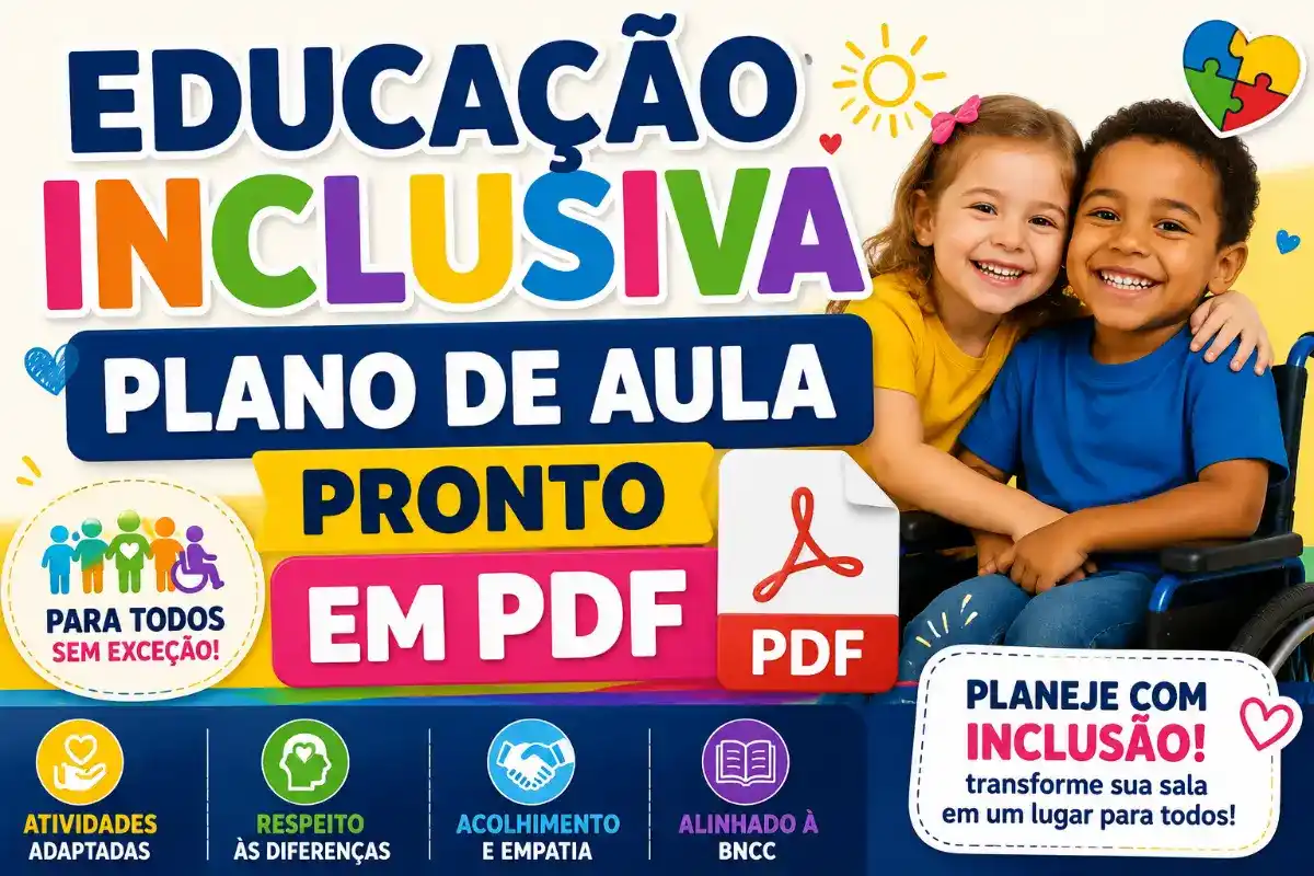 Educação inclusiva plano de aula pronto em PDF