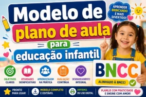 Modelo de plano de aula para educação infantil BNCC