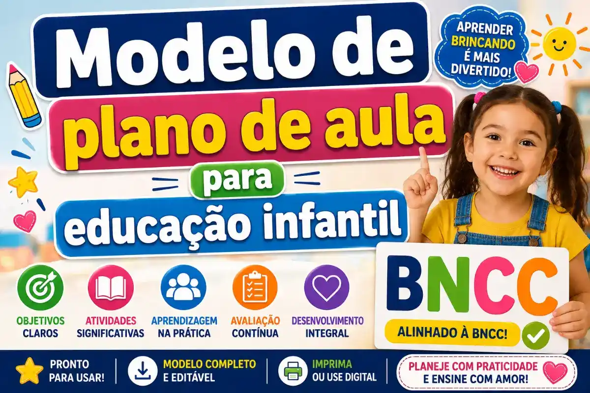 Modelo de plano de aula para educação infantil BNCC