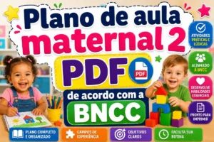 Plano de aula maternal 2 PDF de acordo com a BNCC