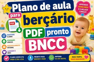 Plano de aula para berçário pdf pronto BNCC