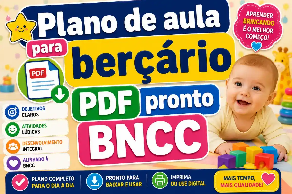 Plano de aula para berçário pdf pronto BNCC