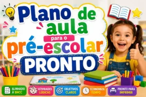 Plano de aula para o pré-escolar pronto