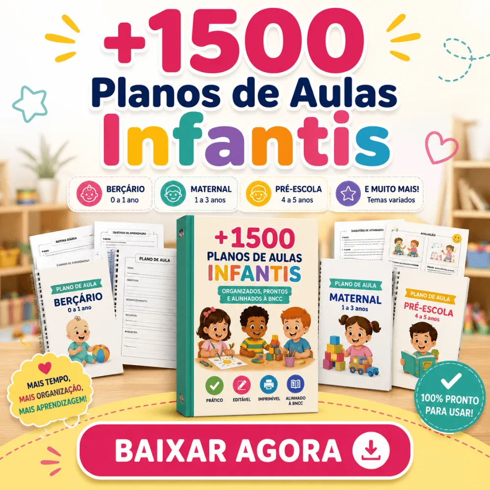 Plano de Aula Educação Infantil BNCC Pronto em PDF