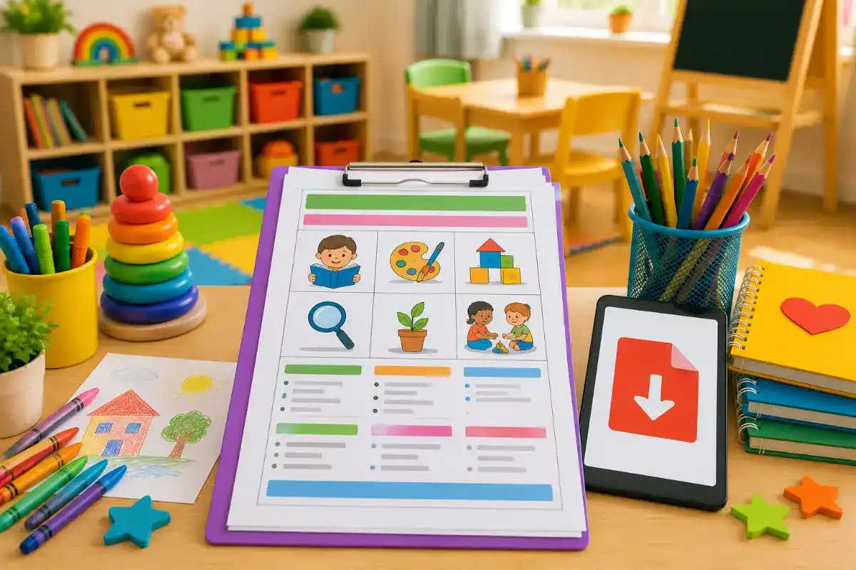 Plano de aula pré-escola 4 anos pronto em PDF