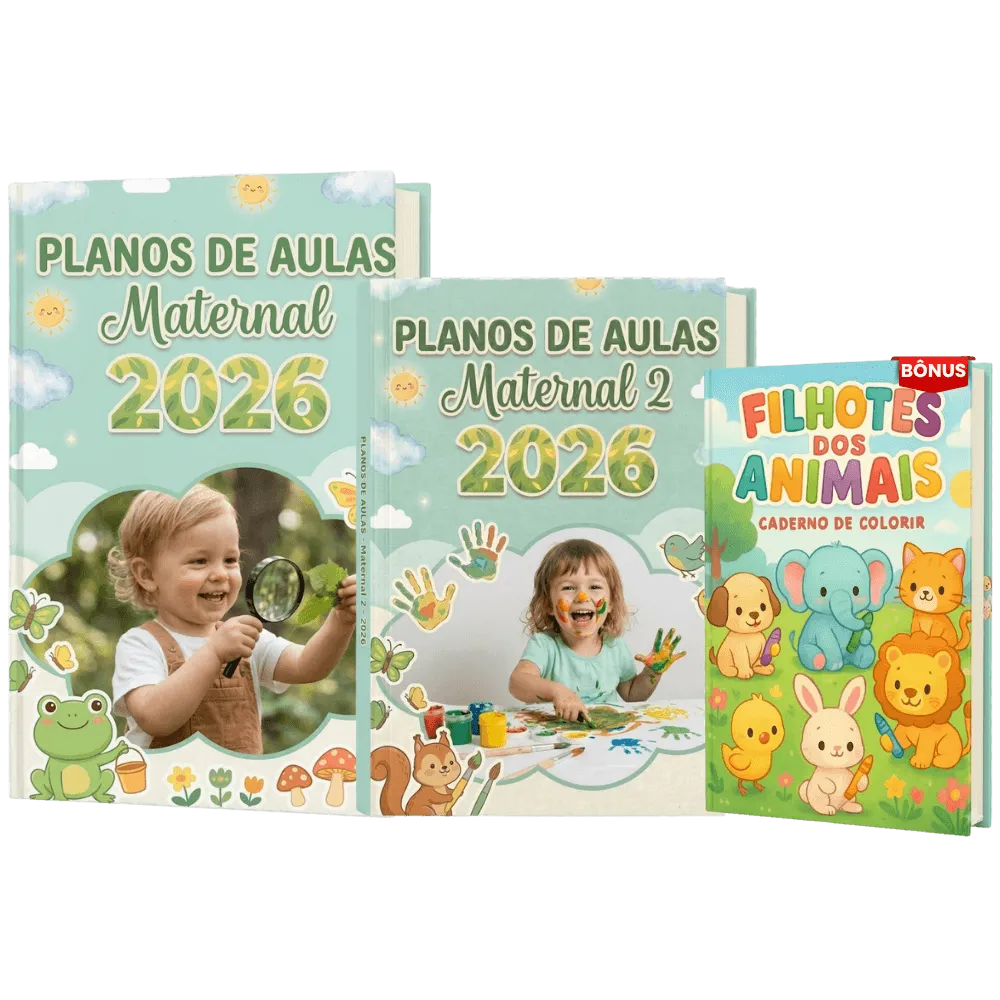 Planos de Aula Maternal 2026 + Bônus Filhotes dos Animais