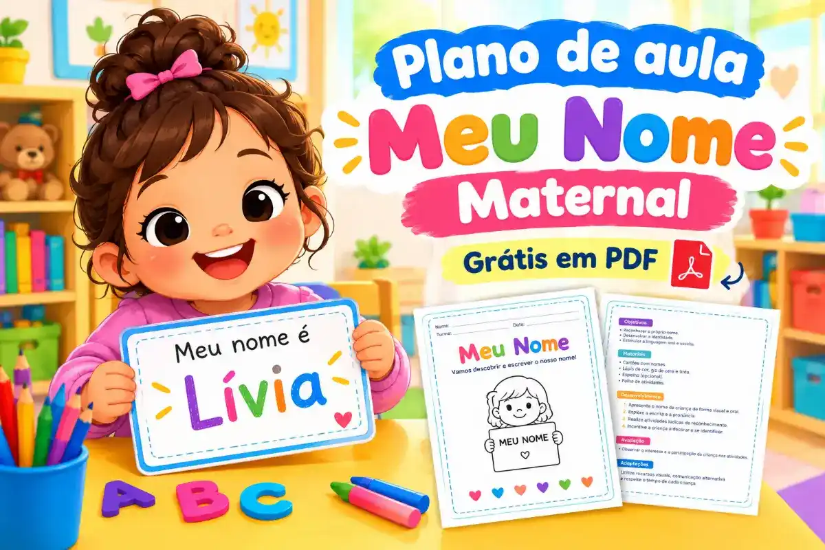 Plano de aula meu nome maternal grátis em pdf