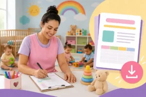 Plano de aula para berçário: Adaptação grátis em pdf