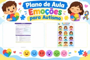 Plano de aula das emoções para autismo para imprimir em pdf grátis