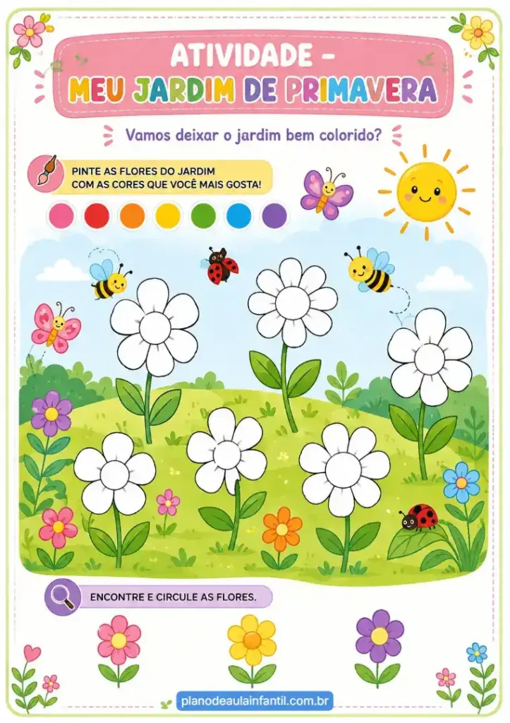 Plano de aula primavera para maternal grátis em pdf para imprimir